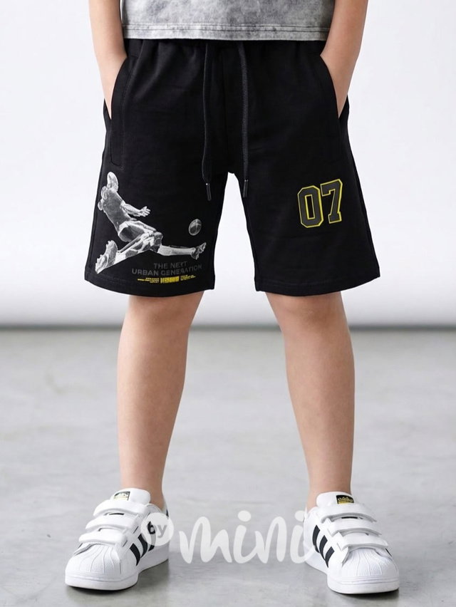 Bavlněné kraťasy fotbal černé