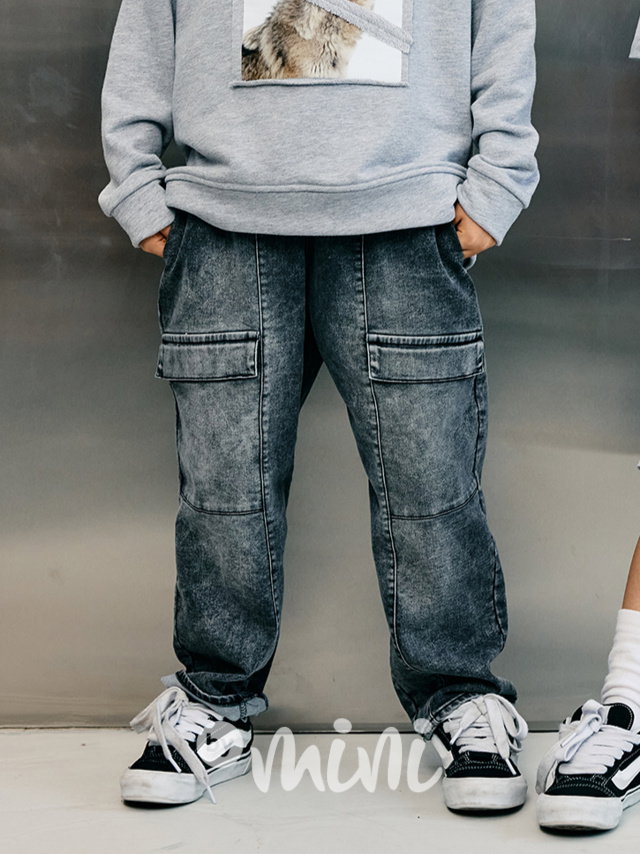 Mash Mnie cargo soft jeansy dark