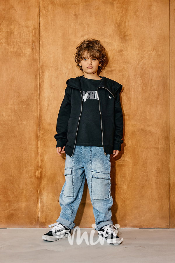 Mash Mnie cargo soft jeansy blue