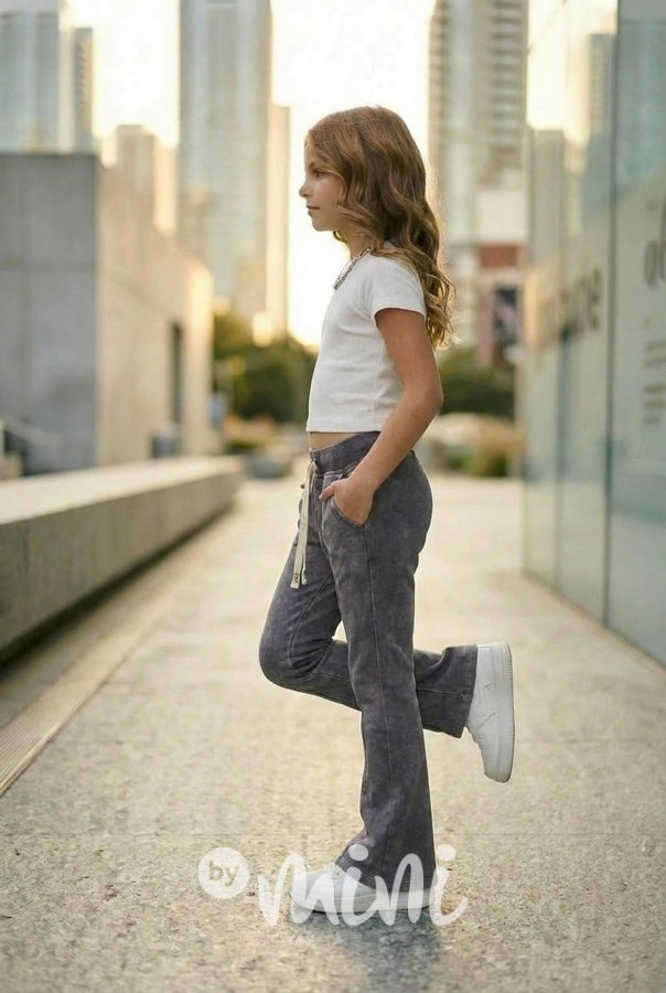 Acid wash antracit zvonáče s kamínky