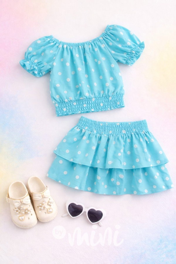 Puntíkatý letní set TYRKYS