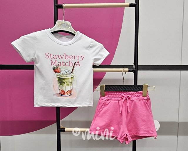 Matcha letní set pink