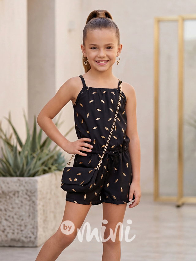 Monaco GLOW overal s kabelkou black/gold