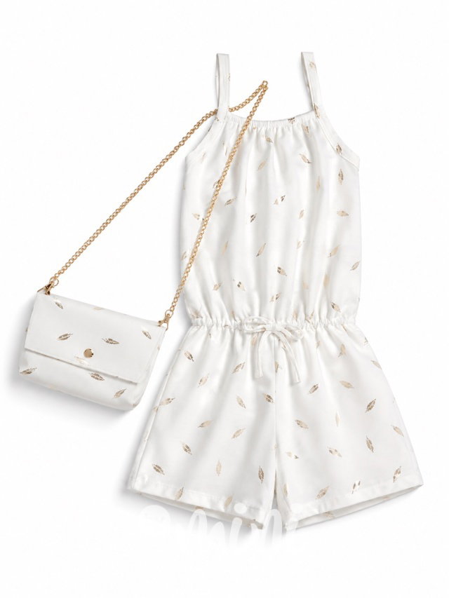 Monaco GLOW overal s kabelkou white/gold