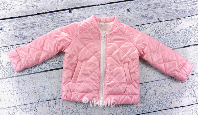 Pink prošívaná bundička