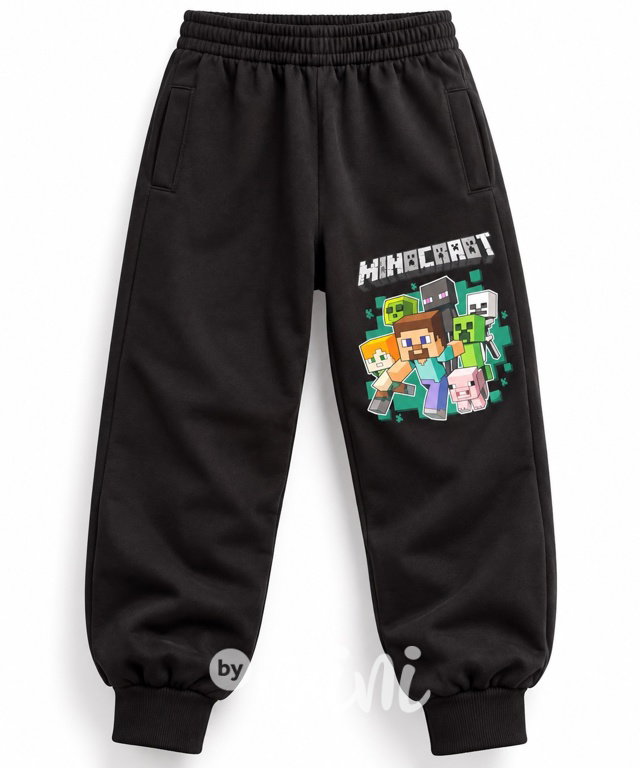 Minecraft tepláky černé
