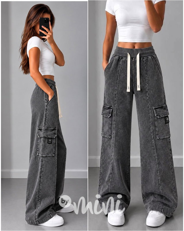 Acid wash cargo široké kapsáče