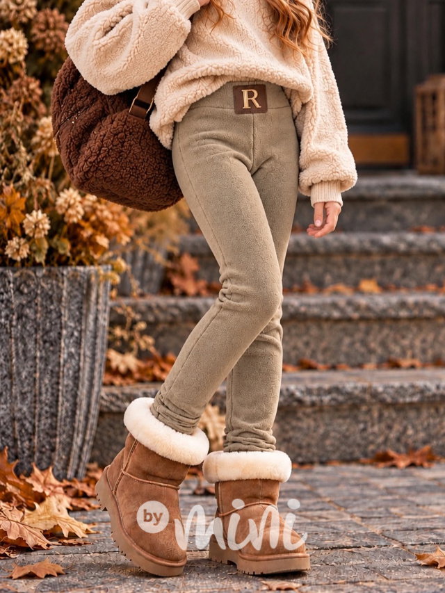 Teplé legíny Royal beige