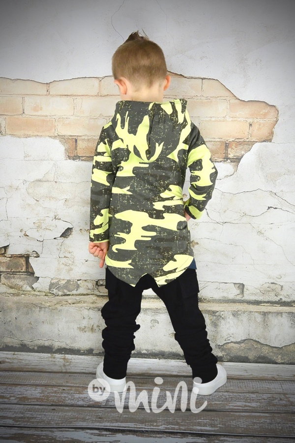 Neon army mikina