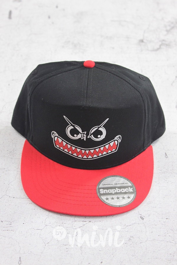 Angry face kšilt black/red