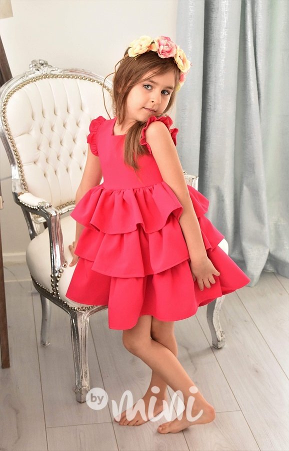 #Luxury dress "Heart pink"