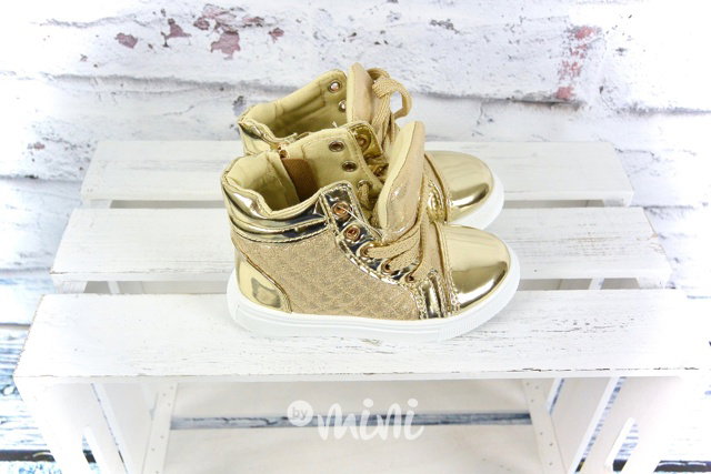 Gold sneakers