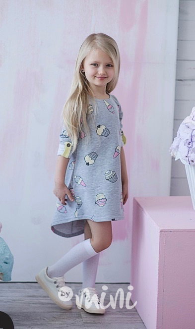 Ice cream long dress