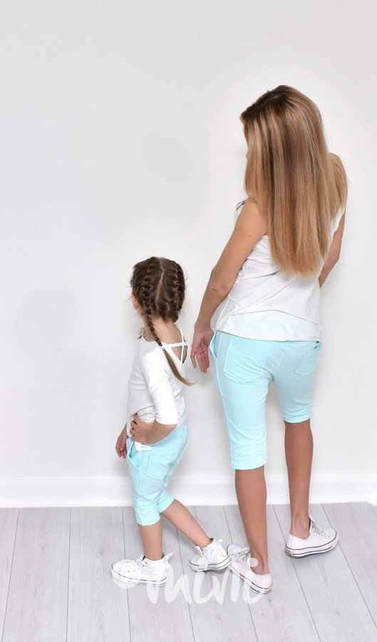 Summer baby blue baggy shorts