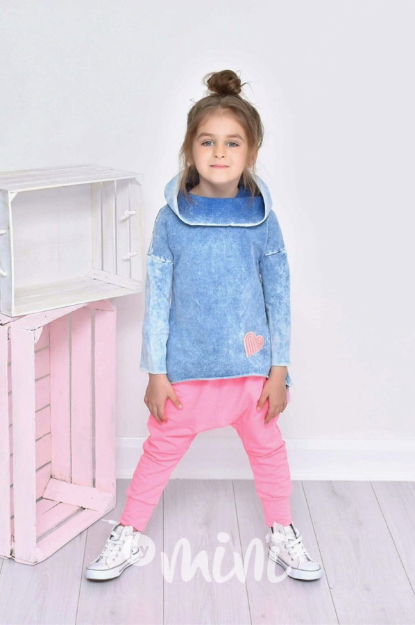 Atypická jeans mikina