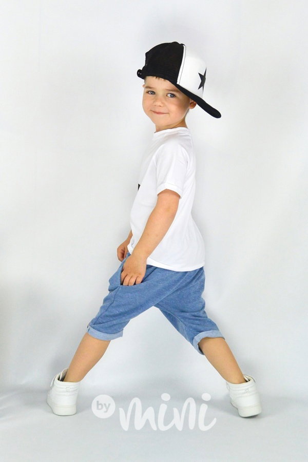 Melange baggy shorts