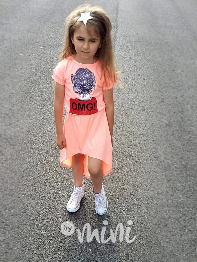 Maxi dress OMG neon