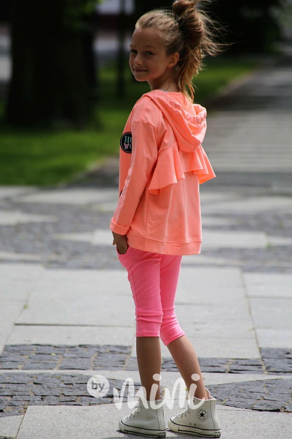 Neon oranž atypická mikina