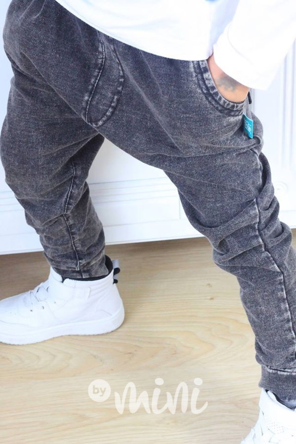Black jeans baggy tepláčky