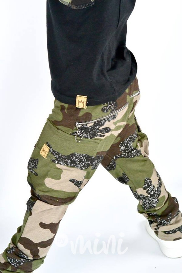 Sparkle/Green army baggy kapsáče