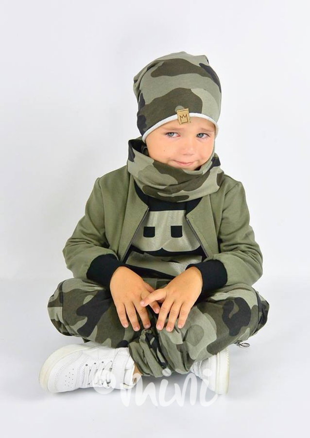 Green army houmles čepka s tunelem