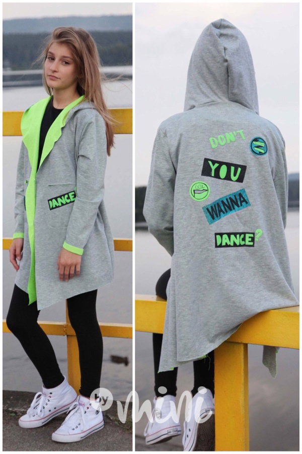 Dance kardigan neon green