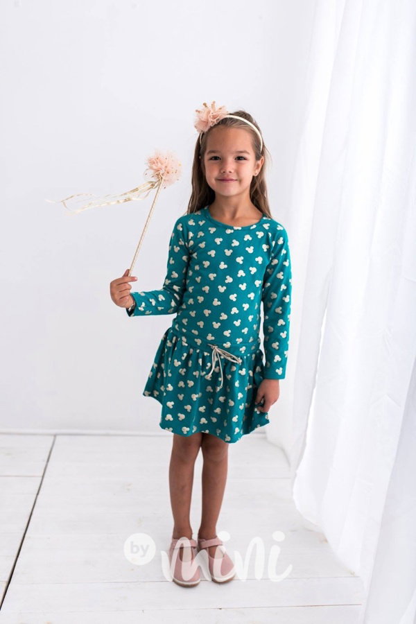 Smaragdové Mickey šaty