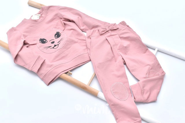 Pink animal dívčí souprava