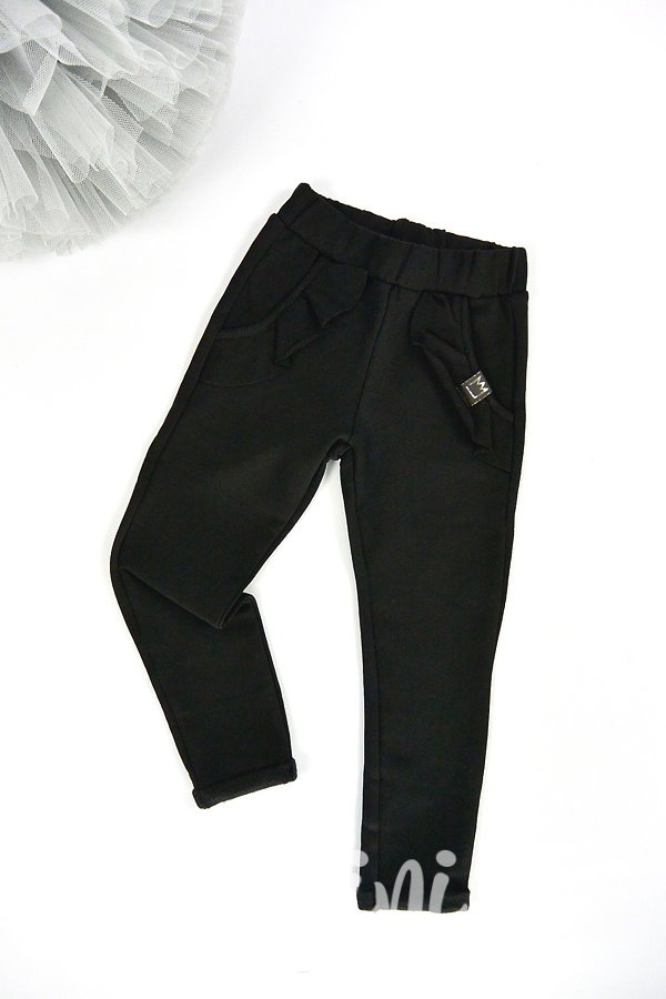 Černé oteplené cotton pants