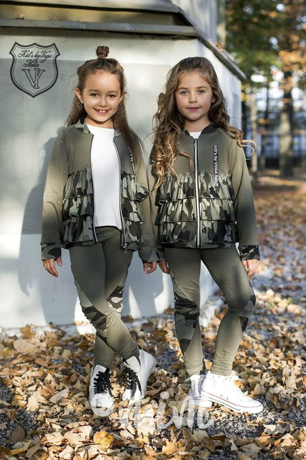 3ks Khaki army designová soupravička