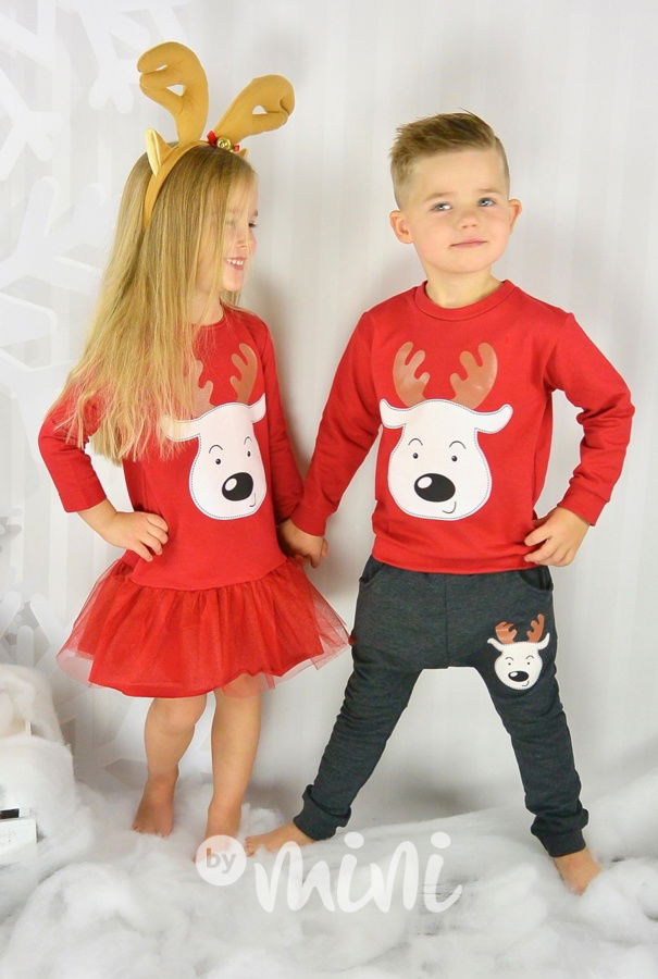 Xmas chlapecký komplet se sobem