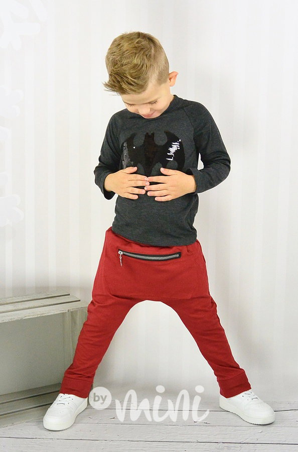 Chlapecký Batman šedivý set s flitry