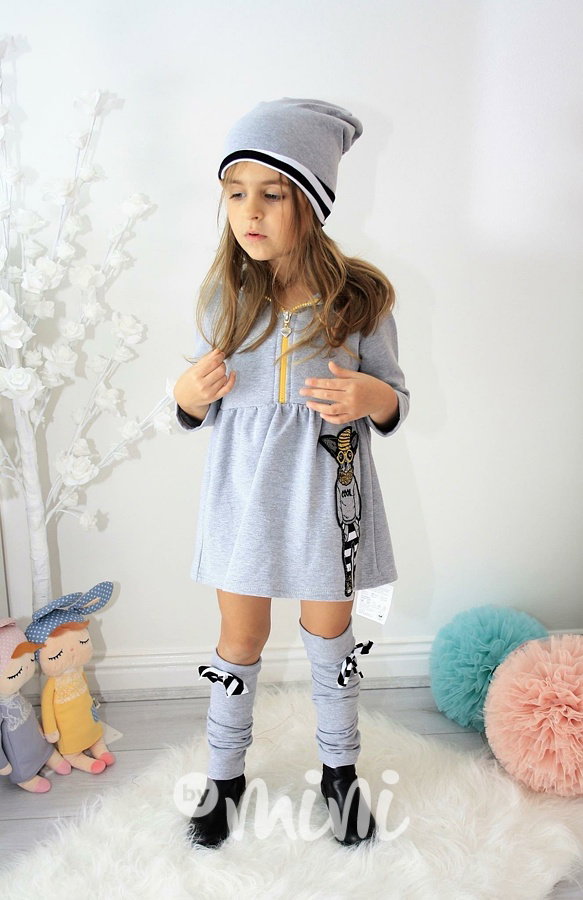 Hoodie dress s mašličkou