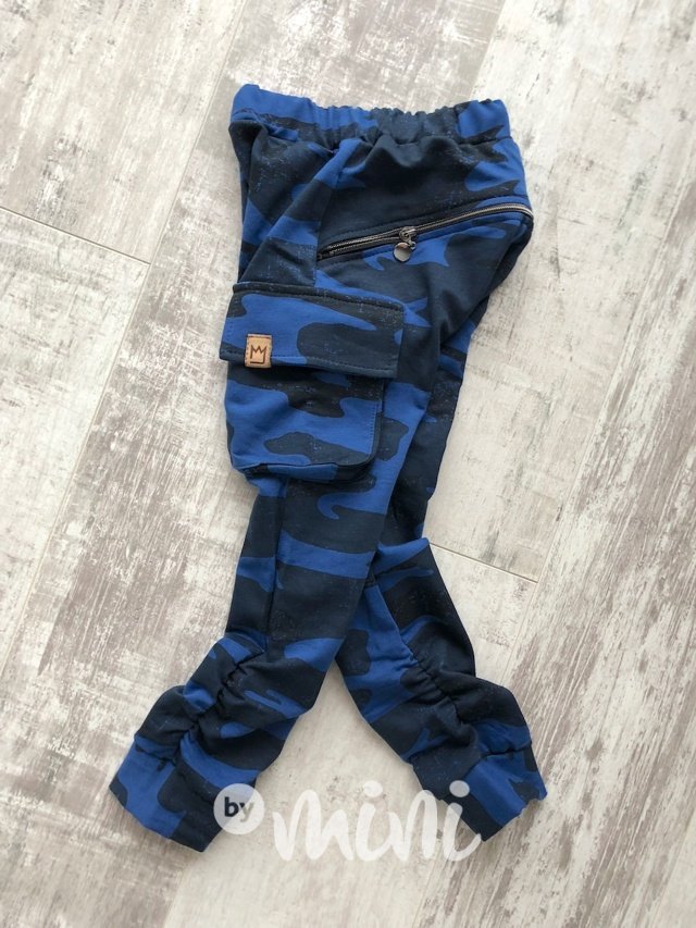 Blue army baggy kapsáče zip