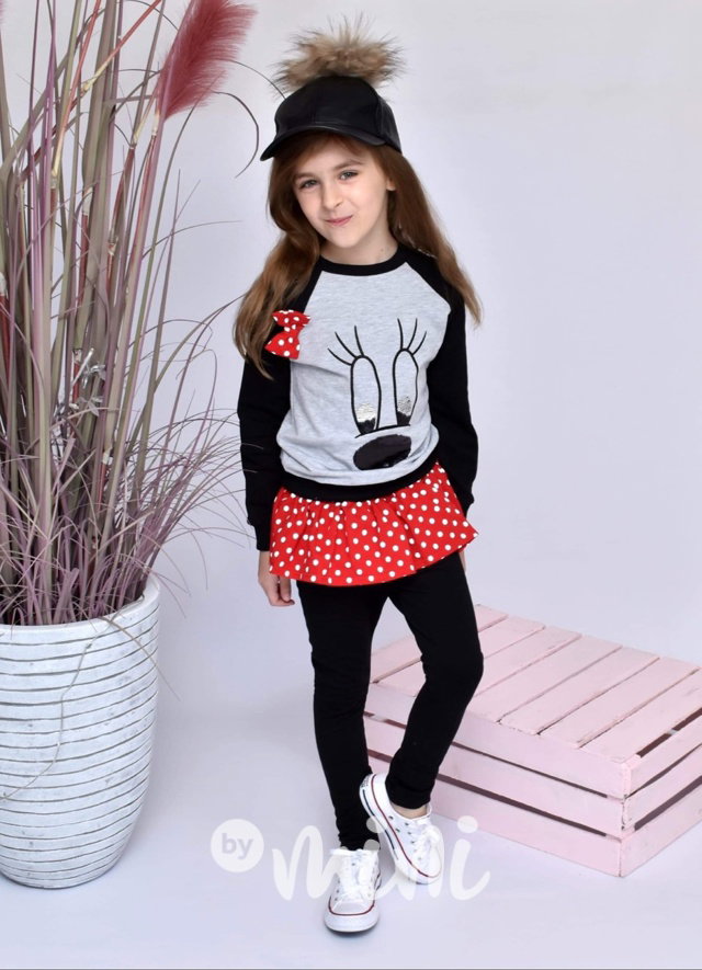 Dívčí komplet - Mickey Mouse šaty - Minnie