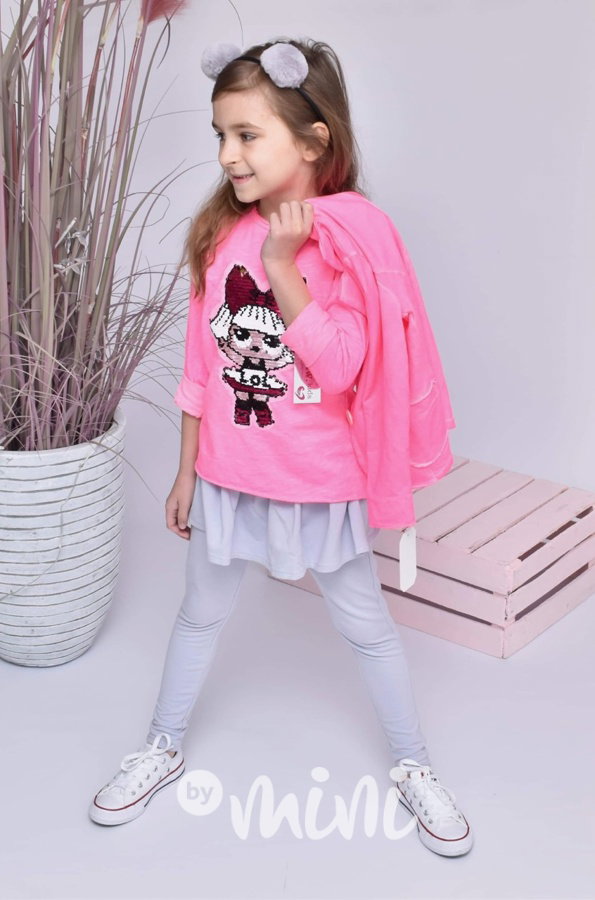 Neon pink sáčko