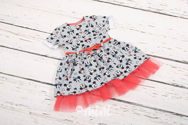 Stone dětské Minnie šaty s páskem