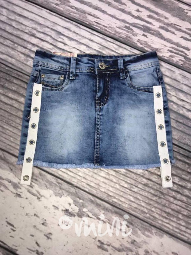 Jeans sukýnka laclíky