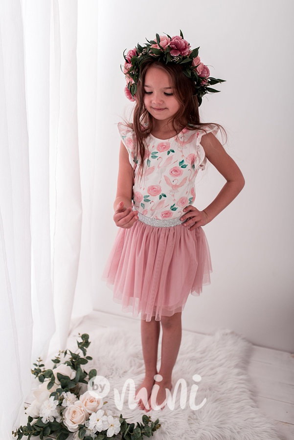 Pudder pink tutu sukýnka