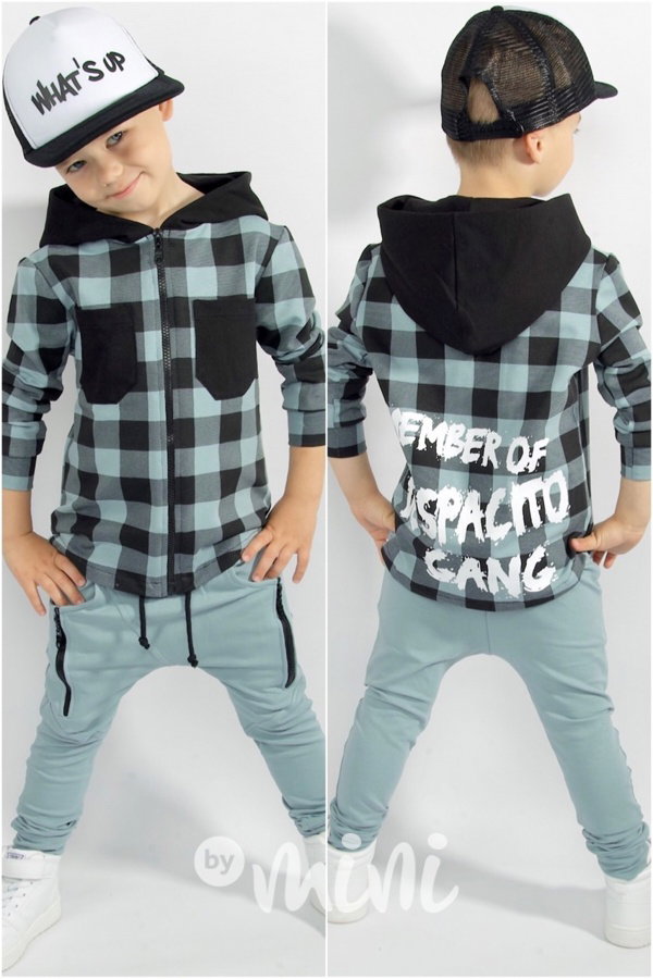 Gang karo mikina black/mint