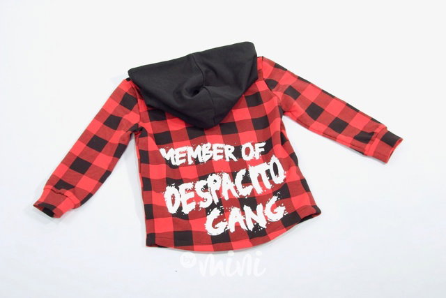 Gang karo mikina black/red