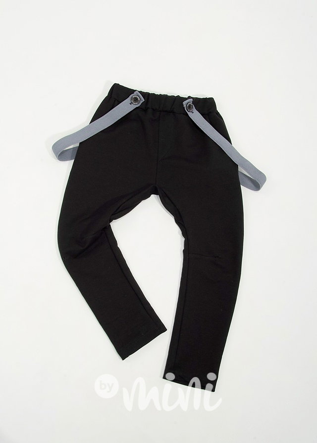 Černé elegant pants s laclíky