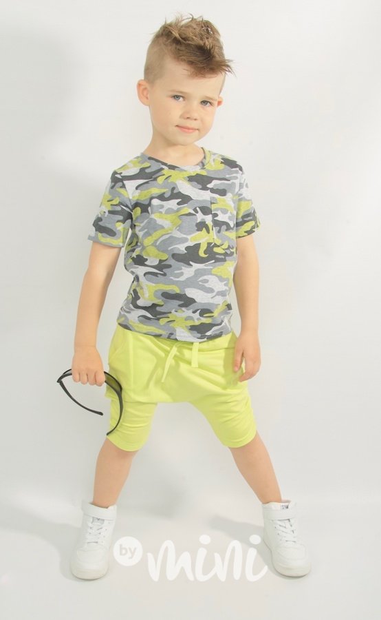 Chlapecká letní army set oblečení kraťasy + tričko