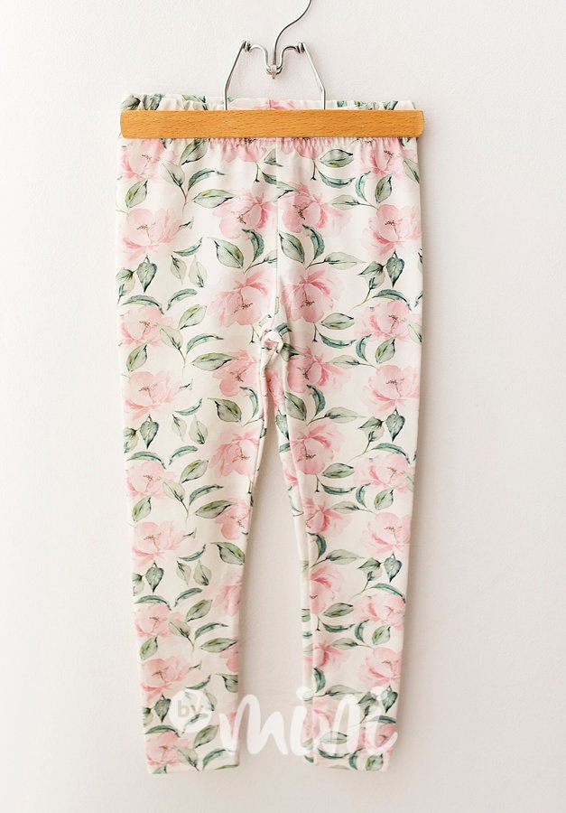 Pivoňky fresh cotton dětské legíny