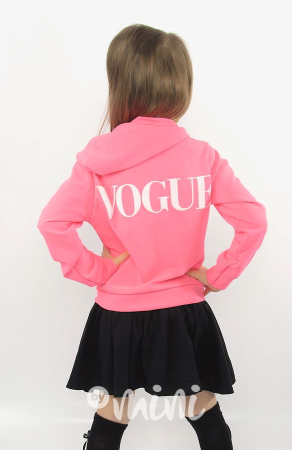 VOGUE neon růžová mikina