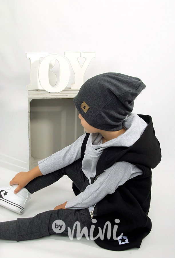 Fashion baggy STAR s dlouhým nápletem tmavě šedé