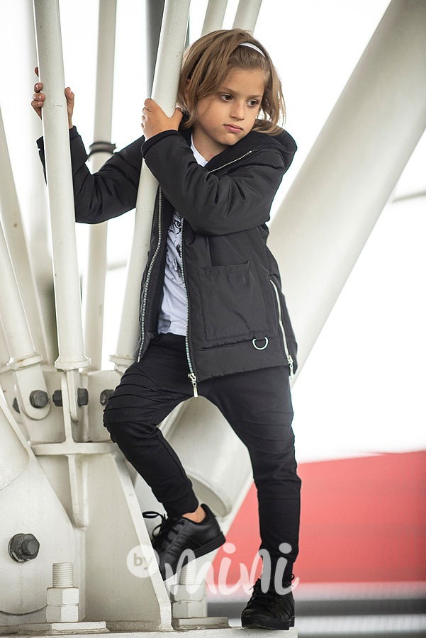 *Premium* Urban street style bunda se zipy černá