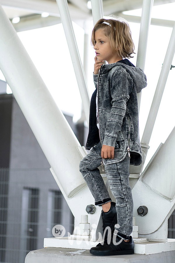*Premium* Wolf ice black pants kalhoty