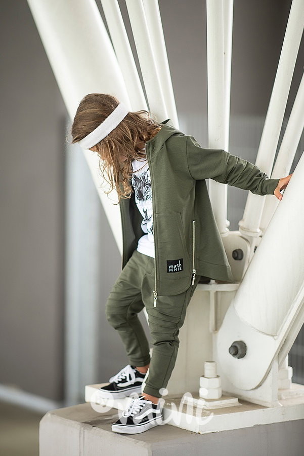 *Premium* Wolf mikina se zipy khaki
