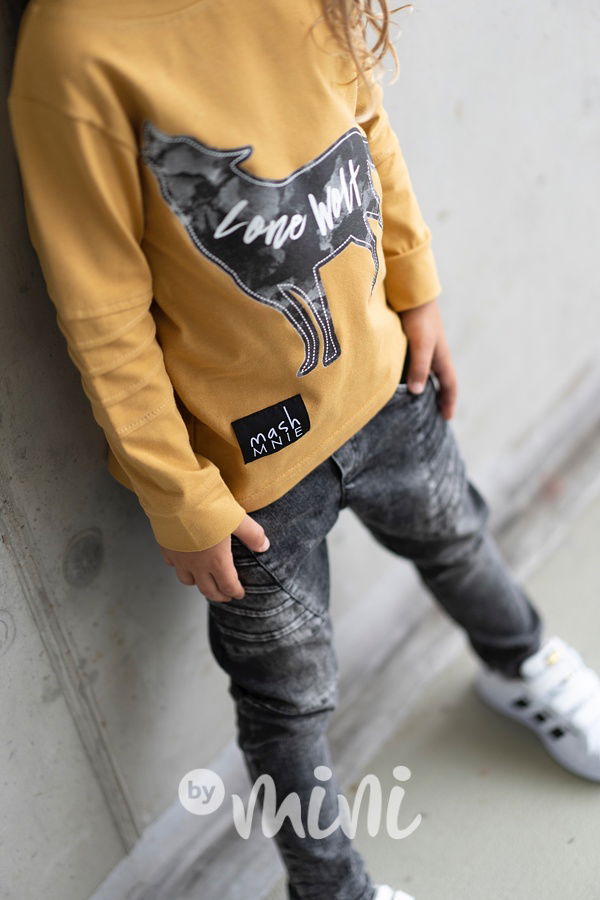 *Premium* jeans black s prošitím